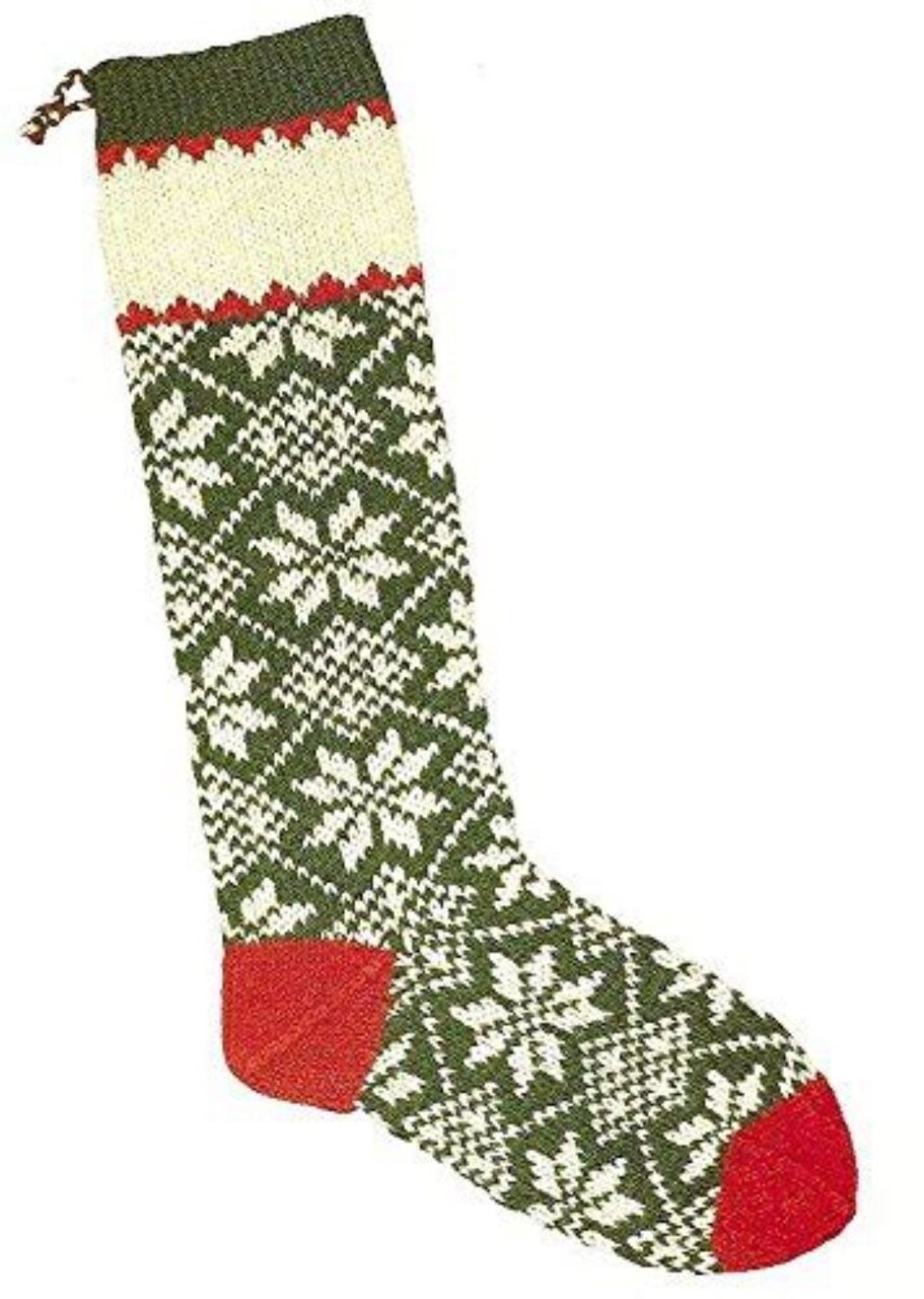 Candide Wool Yarn Christmas Stocking Knitting Kit (301 - Scandanavian Snowflake)